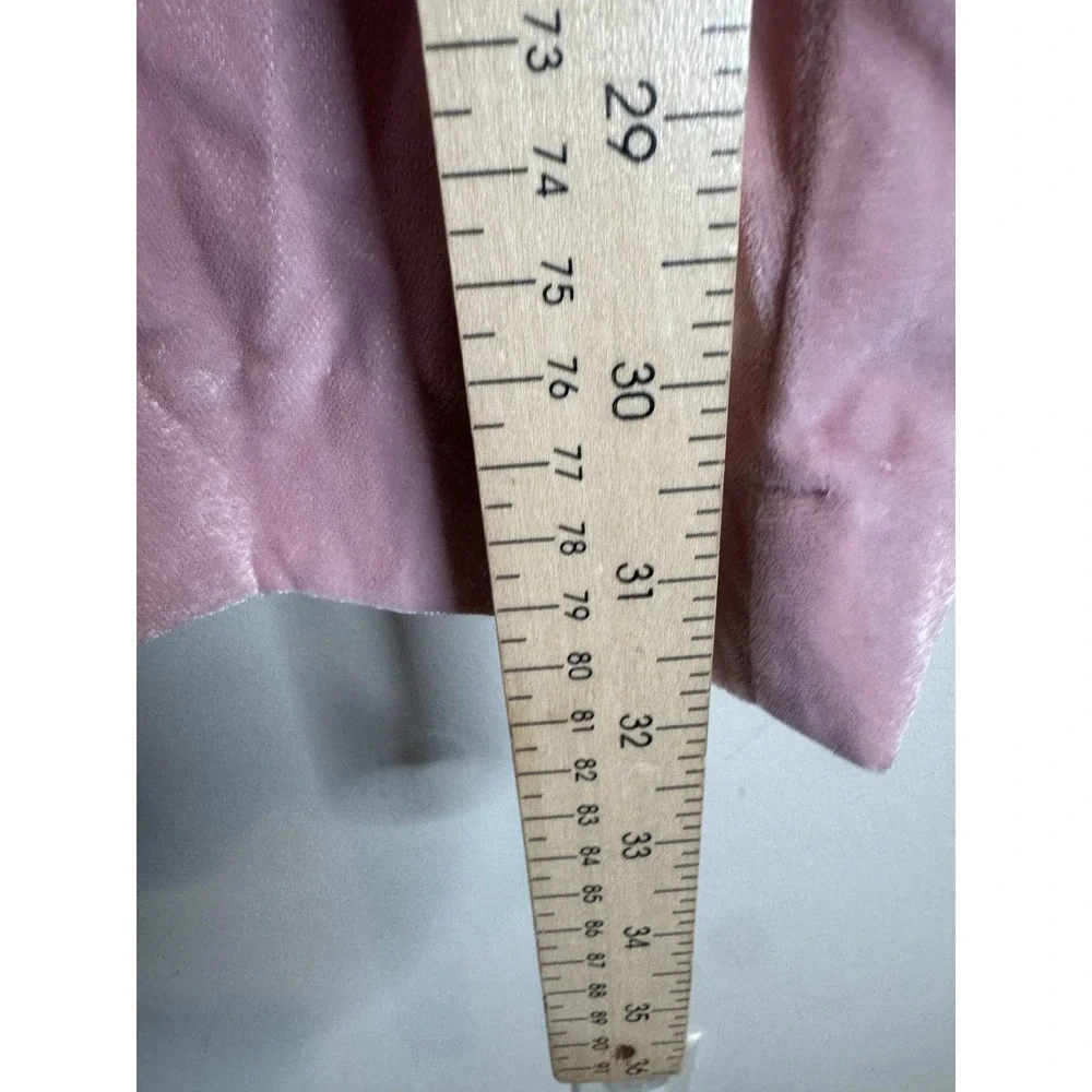Free People Tunic Shirt Womens XS‎ Pink Velvet Collared Long Sleeve Pockets Boho